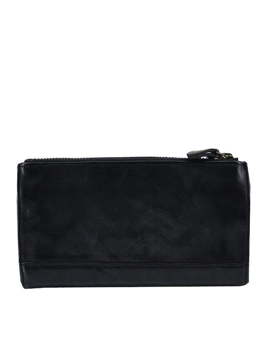 Leather 100 Portofel Dama Din Piele Cod 33-wallet-1456 Negru