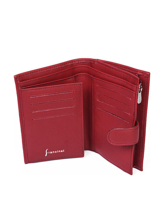 Leather Red Wallet RFID Protection Francinel Vfx58ll 23739-06