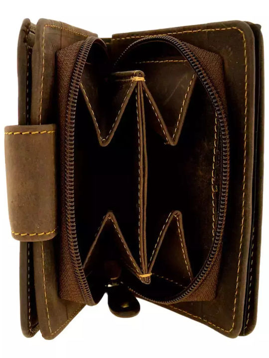 Damenbrieftasche Leder Olivenbraun Artemis Wa-k-h840