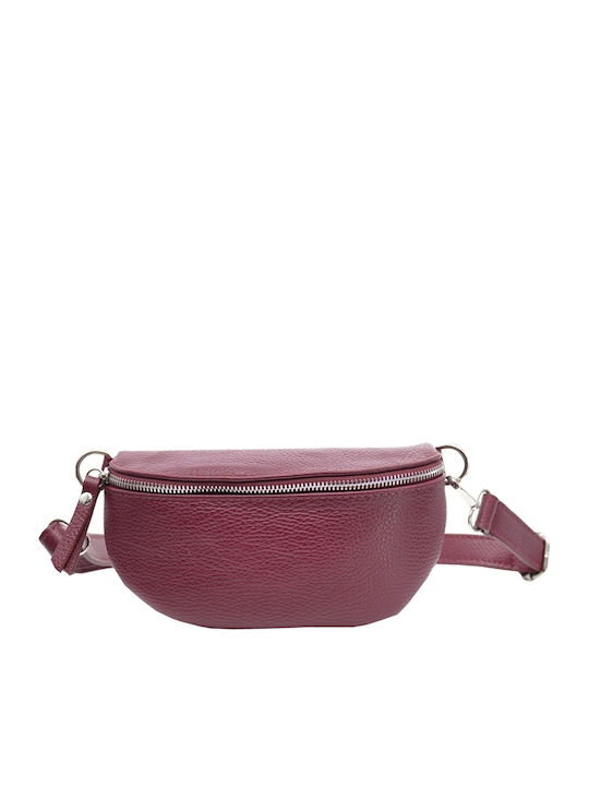 Leather 100 Δερματινη Γυναικεια Τσαντα Στηθουσ-μεσης Κωδικος 34-bag-2808-34 Purple