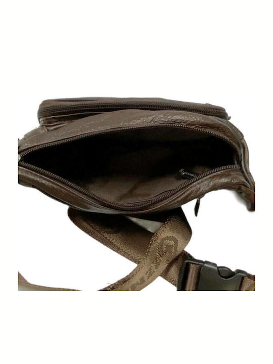 Men's Bum Bag Genuine Leather Excellent Quality Brown