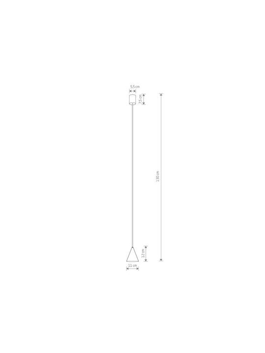 Nowodvorski Pendant Light Gray with Socket GU10 11x11cm