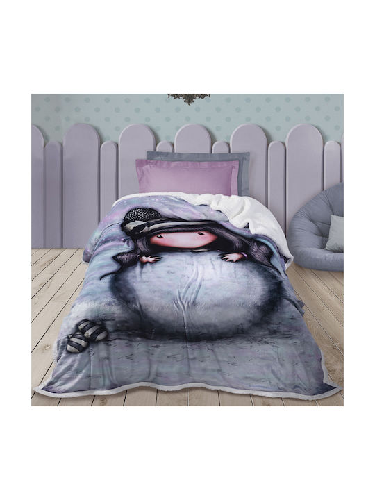 Das Home Blanket Fleece The Snow Girl Gray 160x220cm