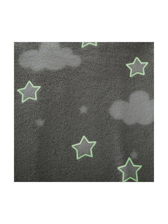 Atmosphera Decke Vlies Leuchtend Gray 150x125cm