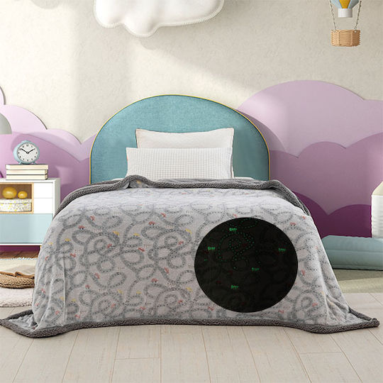Palamaiki Decke Vlies Luminous Trip Leuchtend Gray 160x220cm