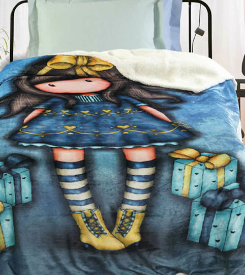 Das Home Decke Vlies Just Because Blau 160x220cm