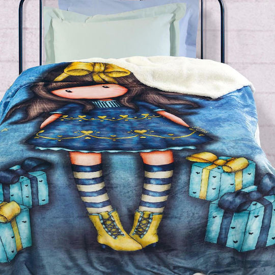 Das Home Decke Vlies Just Because Blau 160x220cm