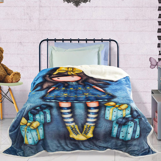 Das Home Decke Vlies Just Because Blau 160x220cm