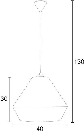 ArkoLight Pendant Light Black with Socket E27 40cm