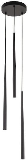 TK Lighting Κρεμαστό Φωτιστικό Καφέ με Ντουί G9 20x20εκ.