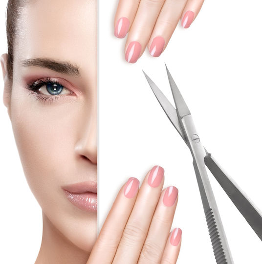 Zenifique Professional Nail Cuticle Scissors Sharp Stainless Steel Blades Silver