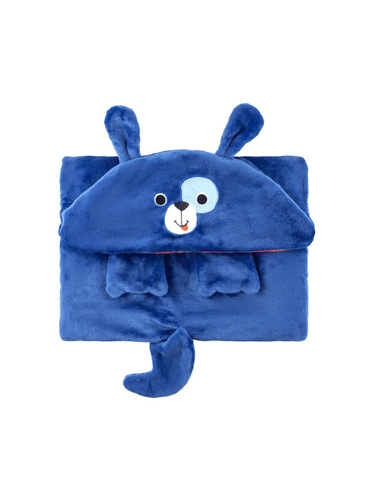 Zoocchini Κουβέρτα Fleece Dog Μπλε 91x127εκ.