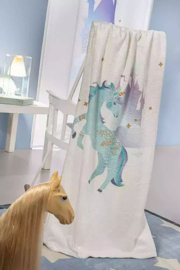 Saint Clair Fleece Blanket Pinto Aqua 160x220cm