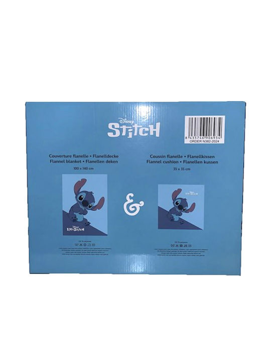 Disney Blanket Stitch Blue 110x150cm
