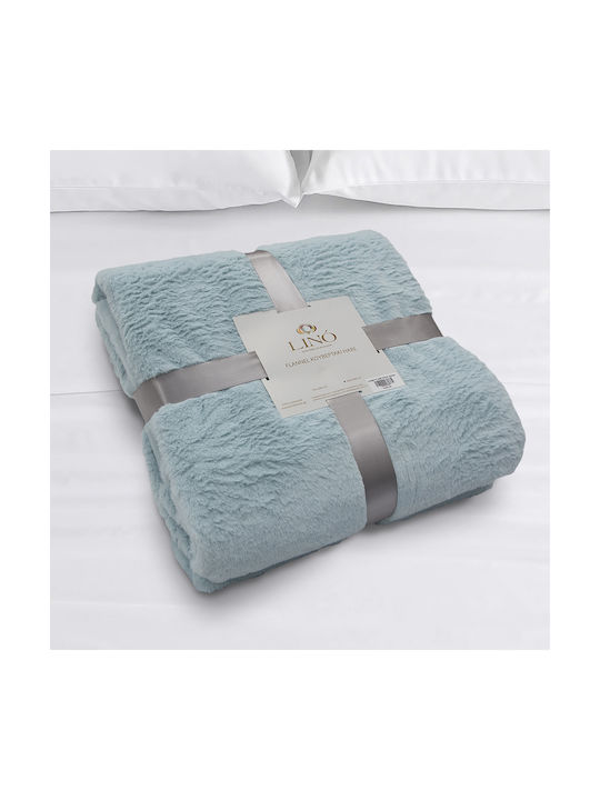 Lino Home Blanket Velvet Petrol 150x200cm