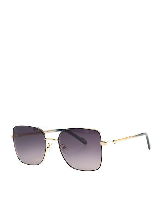Tipi Diversi Damen Sonnenbrillen mit Goldenem Metallrahmen und Goldenem Glas TD406002S53-1