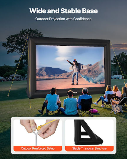 Vevor Οθόνη Προβολής Projector Δαπέδου με Λόγο Εικόνας 16:9 / 20"