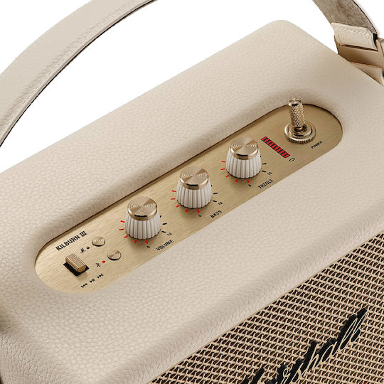 Marshall Kilburn III Ηχείο Bluetooth 50W με Διάρκεια Μπαταρίας έως 50 ώρες Cream