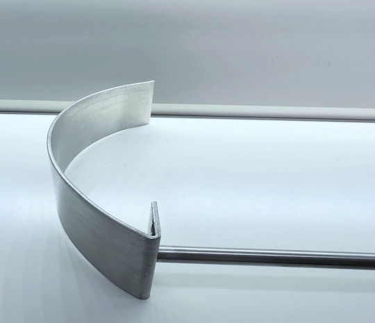 Λόγχη Τζακιού Inox Ασημί