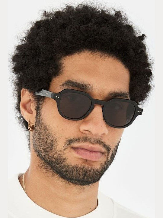 Retrosuperfuture Sunglasses Μαύρα with Metal Frame & Black Lens