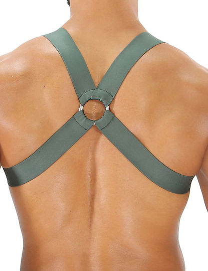 Tof Paris Fetish Elastic Harness Χακί