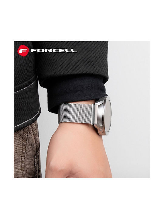 Forcell Strap Stainless Steel Black (SAMSUNG Watch 20 mm)