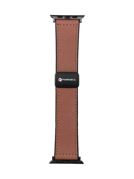 Forcell Curea Piele Maro (Apple Watch 42/44/45/49 mm, Forcell)
