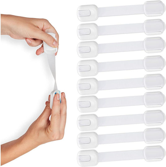 bebeLOGIC Siguranță pentru dulap și sertar din Plastic 19εκ. 10buc