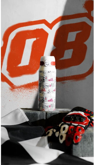 Ion8 Bottle Thermos Plastic 750ml White with Straw