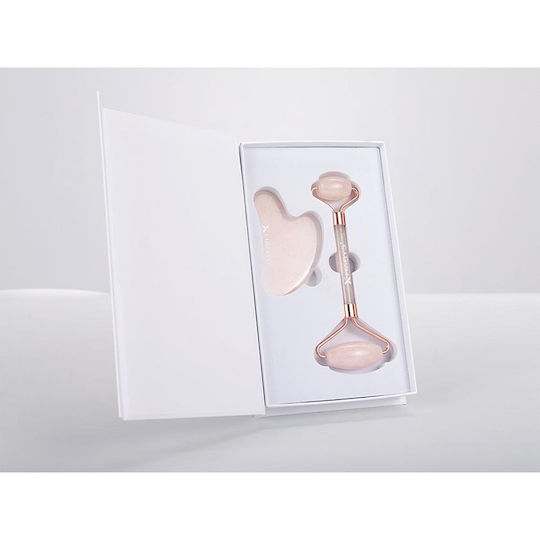 Habys Set Gua Sha Cu Cuarț Roz
