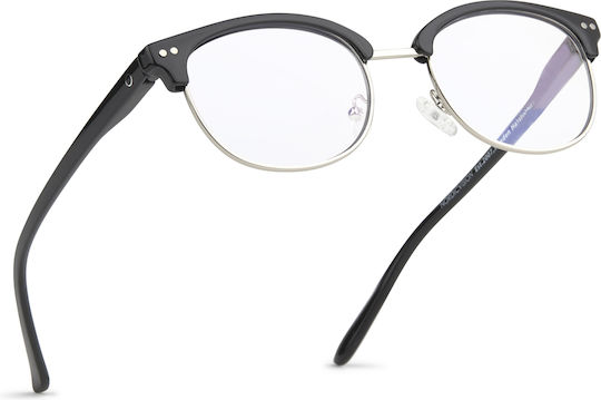Reading Glasses Nordic Vision Hassleholm Black +1.00