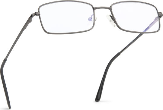 Nordicvision Eslov-Gun Metall Lesebrillen +3,50