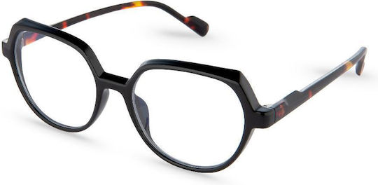 Reading Glasses Nordic Vision Avesta Black Red Demi +1.50
