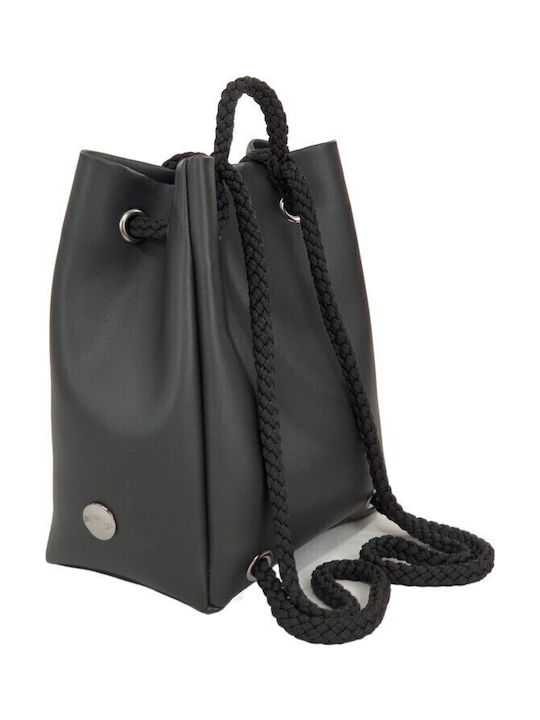 Γυναικεία Τσάντα Πλάτης Κορδόνι Playbags Collection J020 Μαύρο