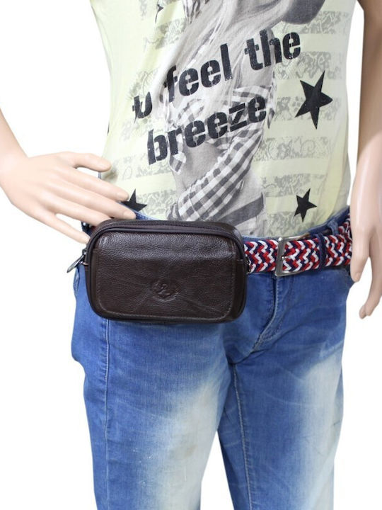 Τσαντακι Ανδρικο Ζωνης Κρεμαστο Annie Leather Καφε Tsa.101.03.04.014 6367 Τσαντακι Ανδρικο Ζωνης Κρεμαστο Annie Leather Καφε Tsa.101.03.04.014 6367