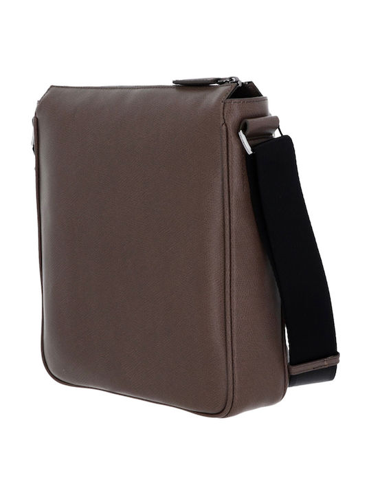 Mandarina Duck Men's Shoulder Crossbody Bag P10kmm02 Times Minuteria Crossover Pinecone Brown