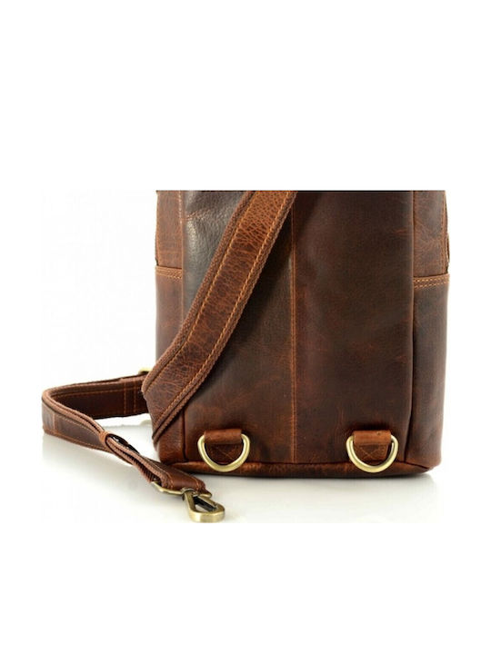 Kion Ze-2097 Kara Leather Body Bag Brown Men's Bag