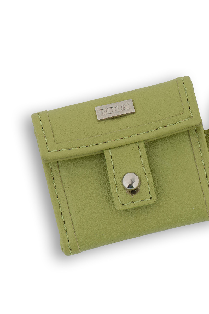 Tous Leather Keychain Light Green 1082701