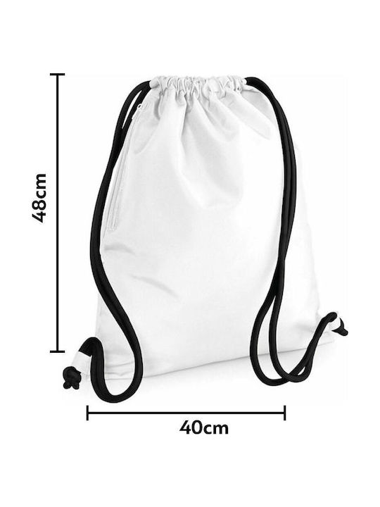 Home Is Where My Cat Is Backpack Gymbag White Pocket 40x48cm & Thick Cords Home Is Where My Cat Is Backpack Gymbag White Pocket 40x48cm & Thick Cords