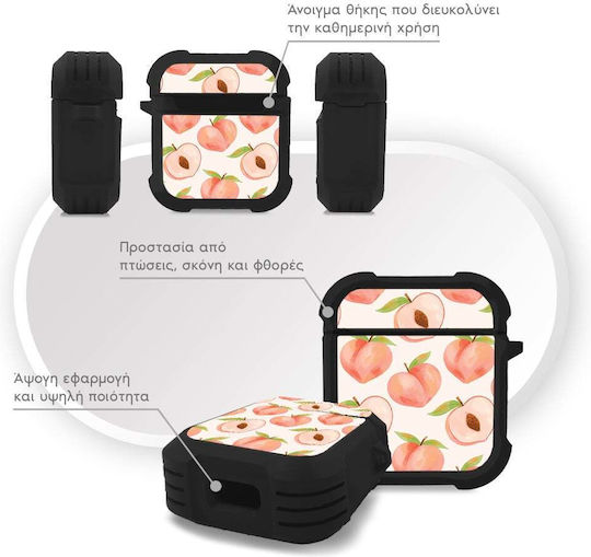 Силиконов Калъф Sonique Fruit Series Airpods 1/2 Праскова