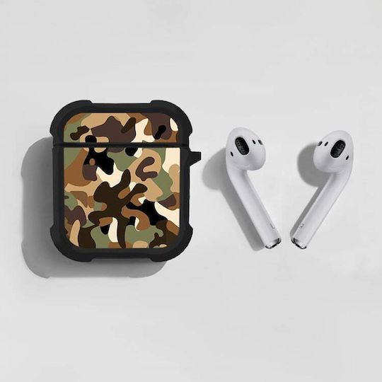 Sonique Silikonhülle Camouflage Army Serie Für Airpods 1/2 Braune