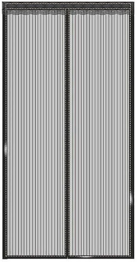 Insect Screen Magnetic Closure Width 80-100cm Height 210-220cm Gray Insect Screen Magnetic Closure Width 80-100cm Height 210-220cm Gray