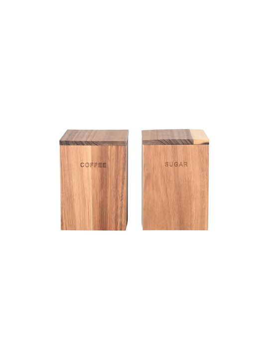 Estia ALLURE Vase Coffee with Lid Wooden Brown 10x10x14cm
