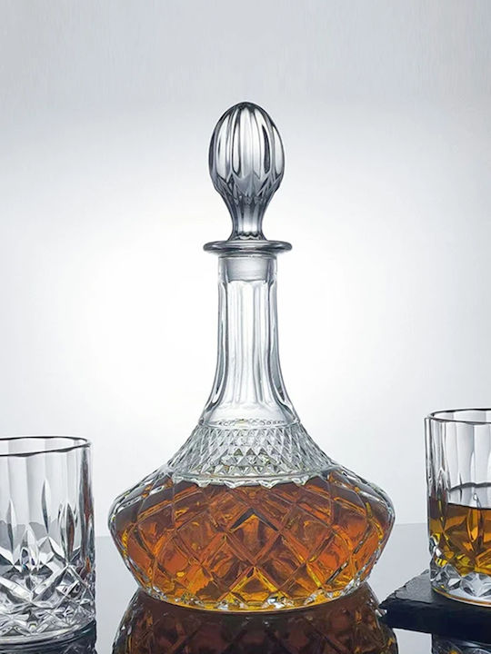 Keskor Γυάλινη Καράφα Σερβιρίσματος με Πώμα 900ml