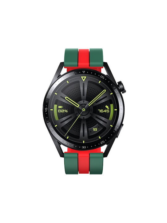 Amazfit GTR 3 Pro 22mm Two-Tone Sports Silicone Bracelet Blue+Black