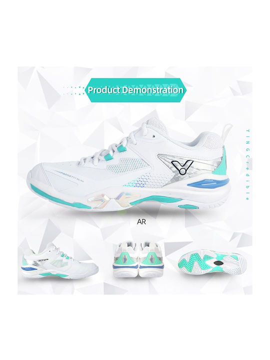 Damen Sportschuhe Badminton Weiß