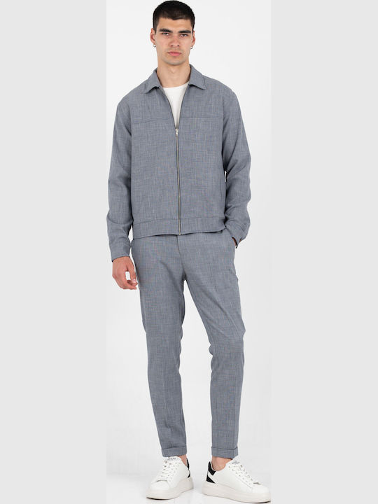 Long Sleeve Overshirt Indigo Blue