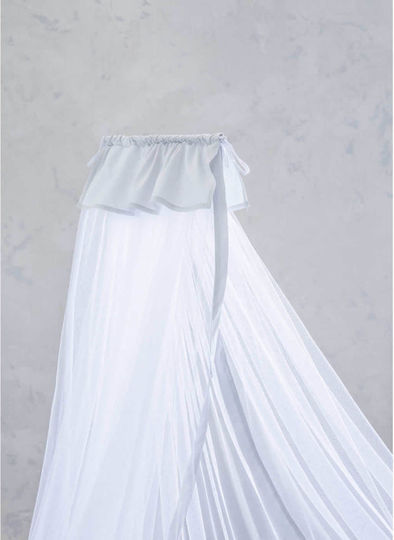 Nima Κουνουπιέρα Κούνιας Nappy από Τούλι Γκρι 200x600x600εκ.