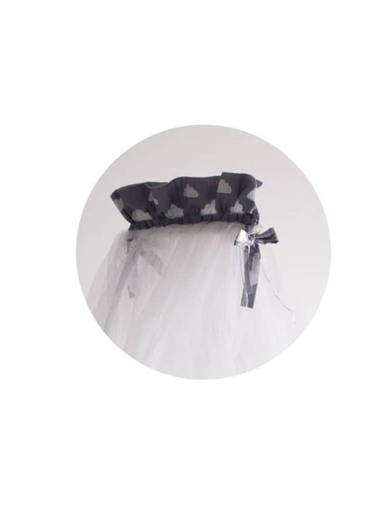 Kikka Boo Mosquito Net Crib Angel Clouds Tulle 41109070028 Gray 540x200cm