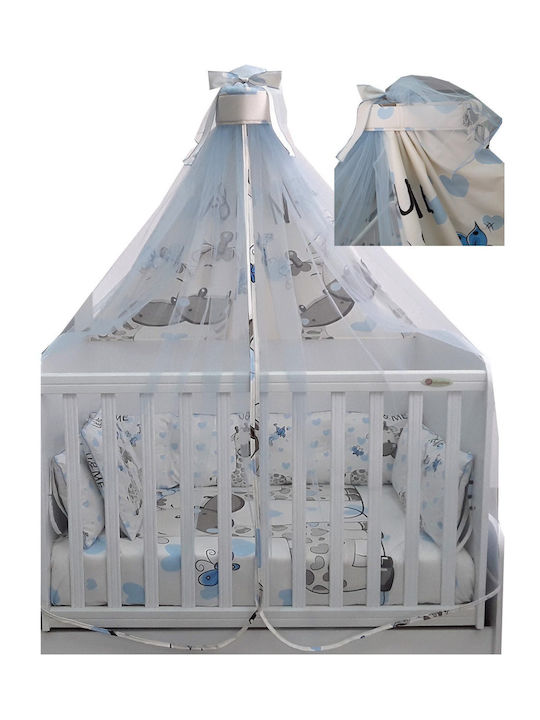 Beboulino Mosquito Net Crib You & Me Tulle 708-0708-1879 Blue 150x450cm